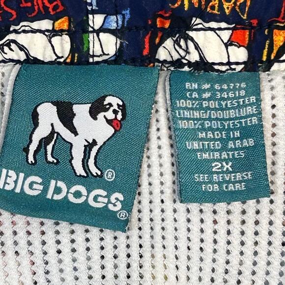 Big Dogs Swim Trunks 2XL 46" Waist 100% Polyester - Picture 7 of 12
